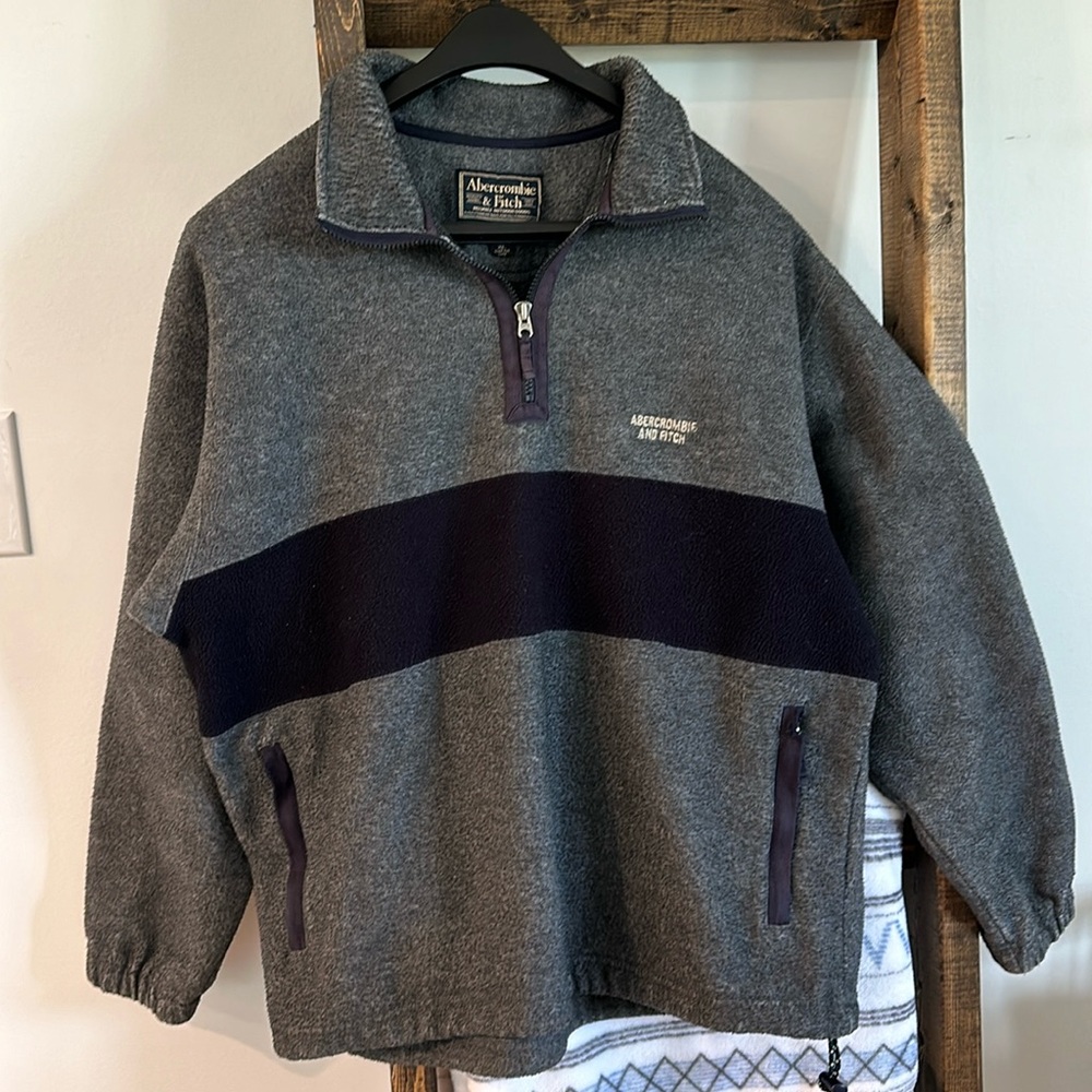 Abercrombie And Fitch Men’s 1/4 Zipped Fleece